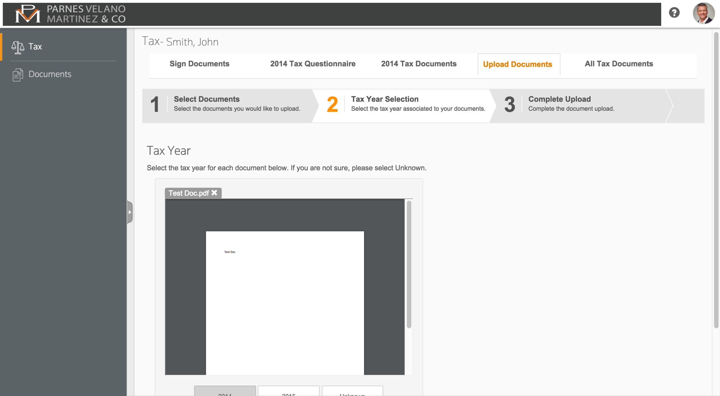 Screenshot of the Onvio client portal dashboard highlighting shared documents and task status.